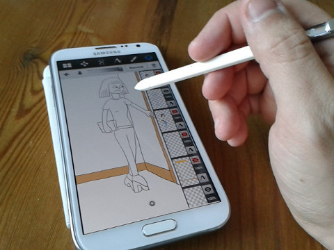 Me drawing on the Galaxy Note 2