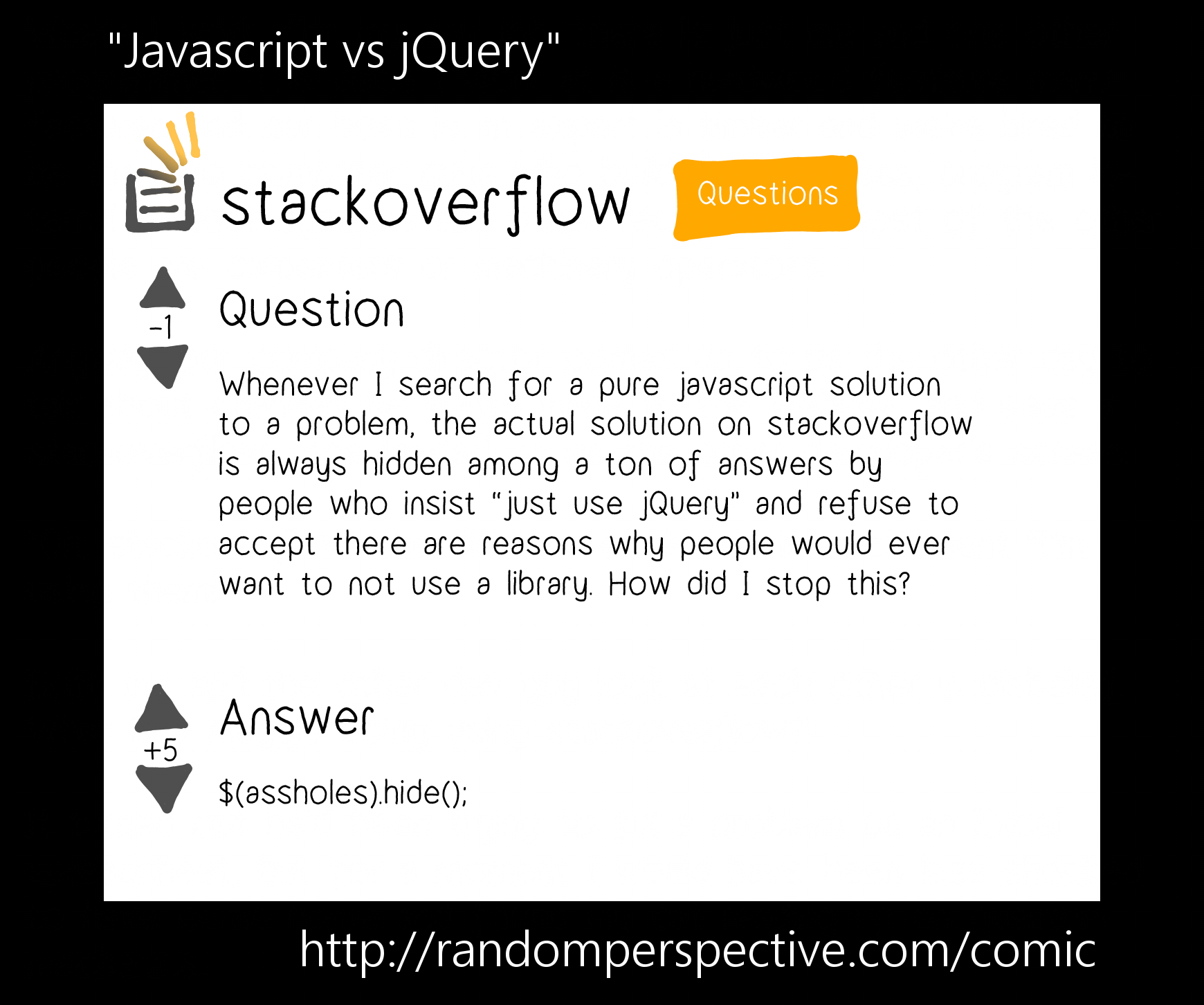 Javascript vs jQuery