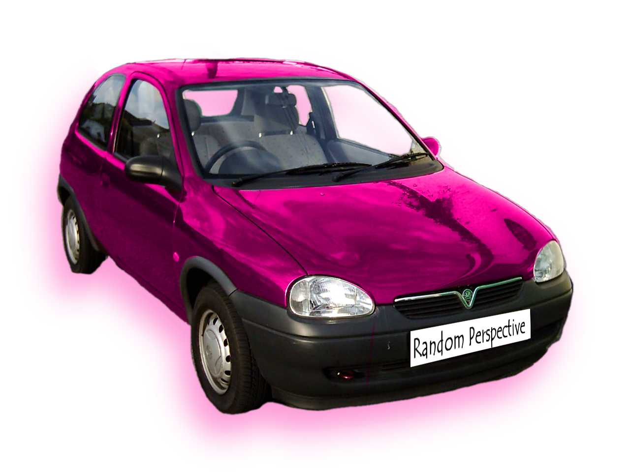 Random Perspective: Pink Vauxhall Corsa1280 x 960