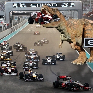 What if a dinosaur ate Alonso?