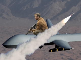 Jack Bauer Riding a Predator Drone