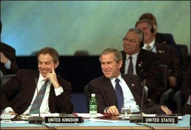 Tony Blair and George W. Bush