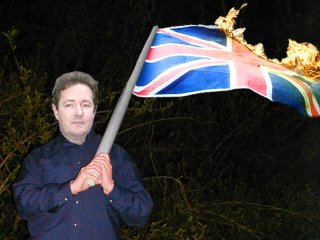 Piers Morgan Burning the Union Flag